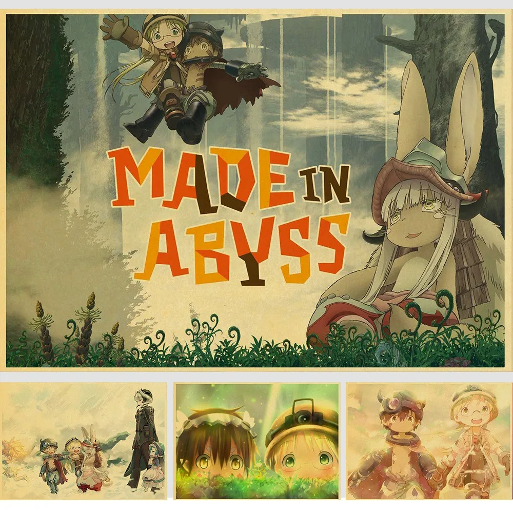 

Japanese anime Made In Abyss Nanachi Deep in Abyss Vintage Paper Poster Wall Painting Home Decoration 42X30 CM 30X21 CM