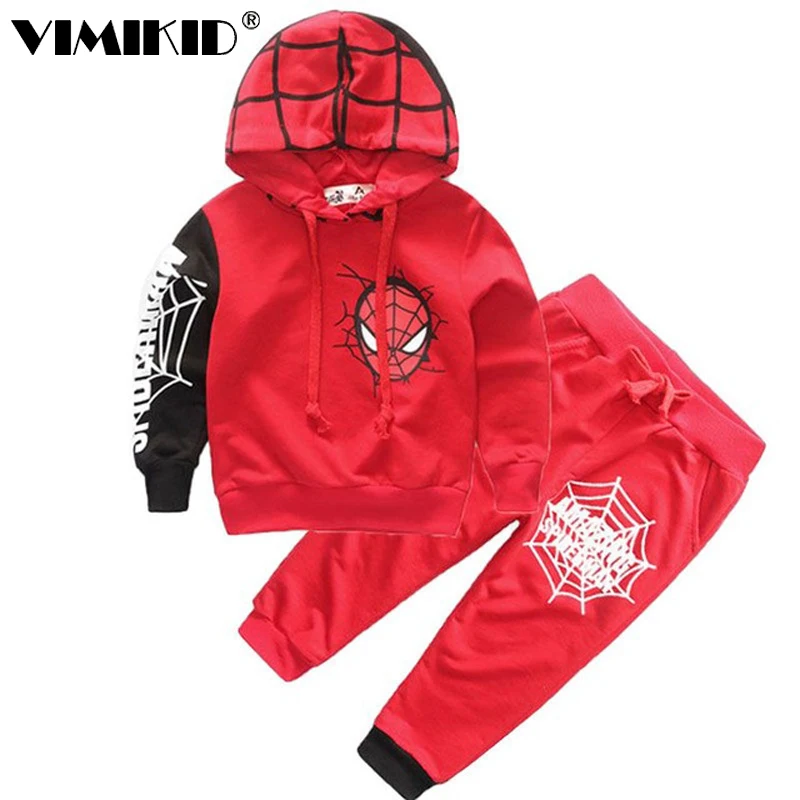 

VIMIKID Clothes spring new model boy cool fan spider man quality suit children spiderman suit C1