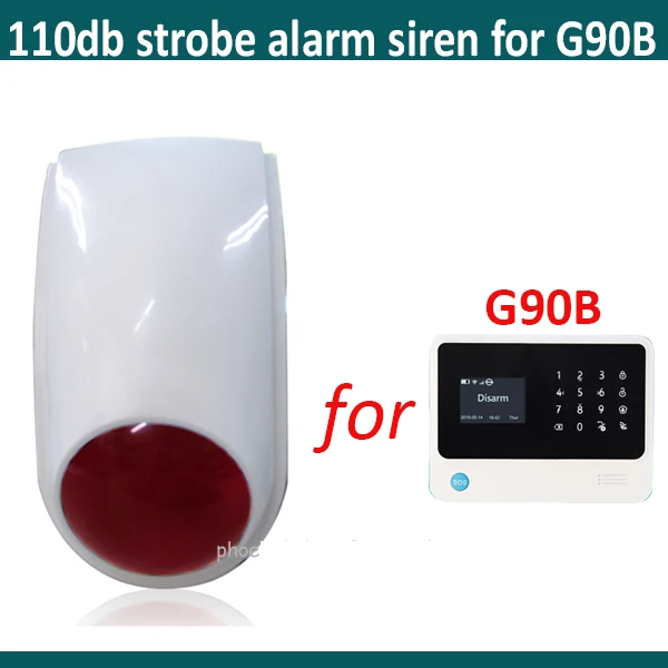 bilder für Wireless outdoor alarm strobe sirene-kompatibel mit G90B wifi alarmanlage bilder für Wireless outdoor alarm strobe sirene-kompatibel mit G90B wifi alarmanlage