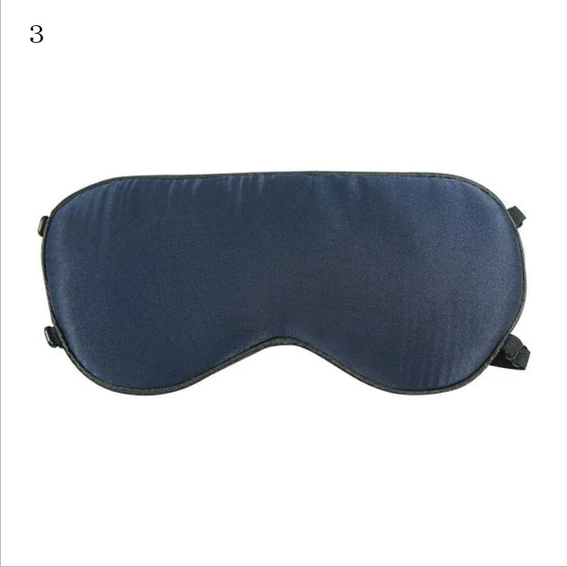 Upscale 100% Real Silk Portable Travel Sleep Eye Mask Rest Aid  Soft Cover Eye Patch Eyeshade Sleeping Mask Case MR096 6