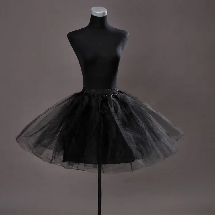 Новые поступления черный, белый цвет тюль бальное платье короткие Свадебная юбка длиной выше колена Свадебные Юбки