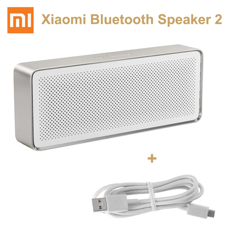 

Original Xiaomi Mi Bluetooth Speaker Wireless Square Box 2 Stereo Portable Bluetooth 4.2 HD Charging Cable for optional