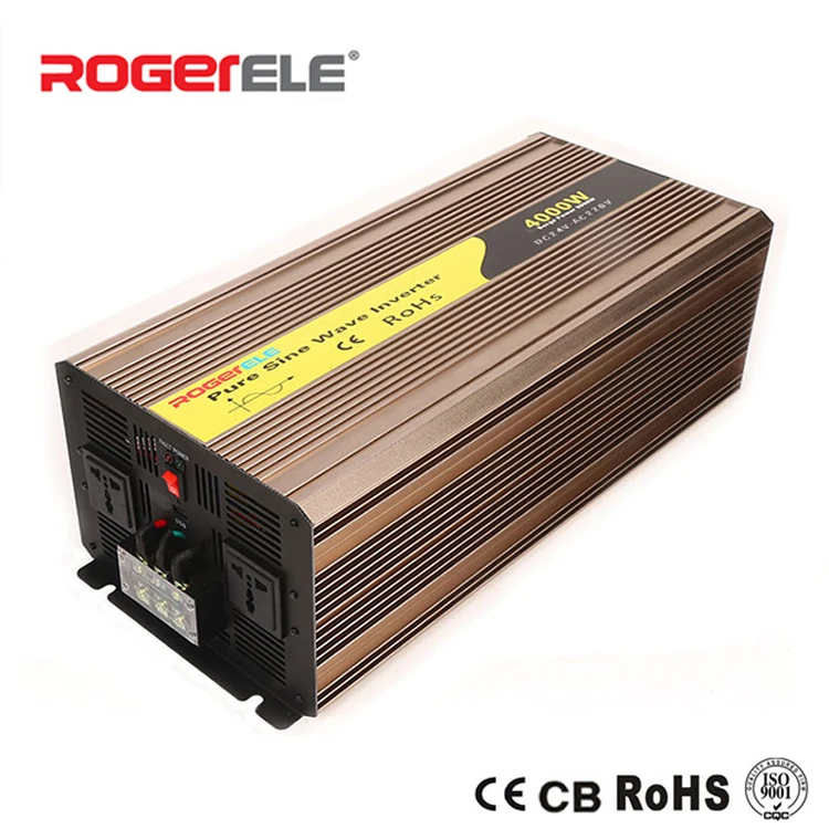 4000 Вт 12VDC/24VDC до 110VAC/220VAC солнечный инвертор немодулированного синусоидального