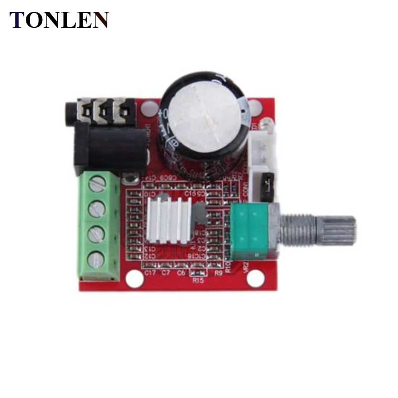 TONLEN PAM8610 Mini Verstärker Bord TDA2030 12V 10W Pure Class D Stereo Verstärker Modul DIY Audio Heimkino power Verstärker TONLEN PAM8610 Mini Verstärker Bord TDA2030 12V 10W Pure Class D Stereo Verstärker Modul DIY Audio Heimkino power Verstärker