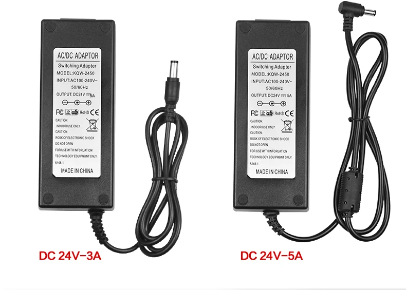 Универсальный трансформатор напряжения 100V 220V to DC 5V 12V 24V преобразователь питания 1A 2A 3A 5A зарядное устройство 5,5mm x 2,1mm