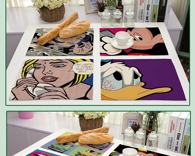 Подставка для обеденного стола с рисунком персонажа из мультфильма, сексуальный принт губ, подставка для обеденного стола, кухонные аксессуары, украшение дома