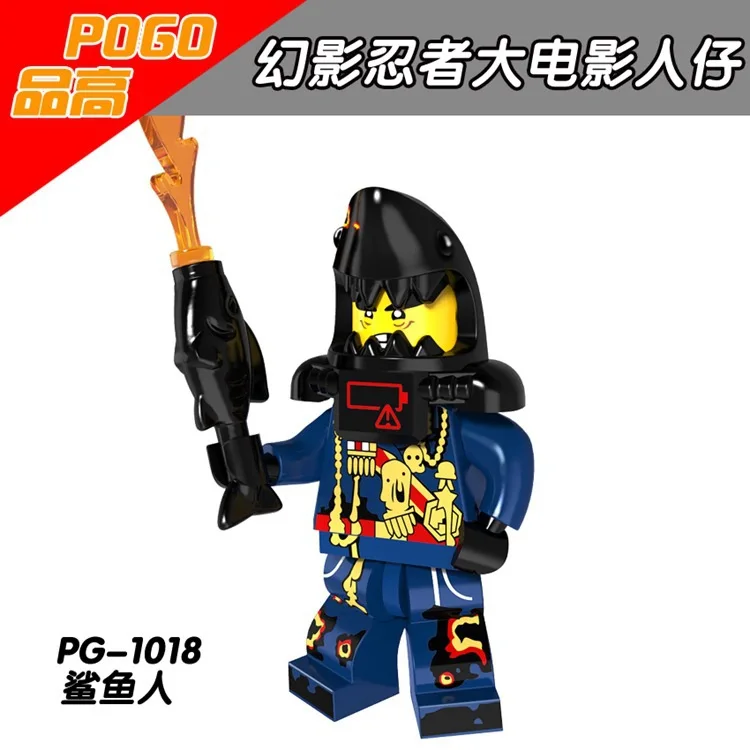 Ninja Movie Nya Lord Garmadon Flashback Master Wu Shark Army Angler Great White N POP Girl совместим с Lego Figure Blocks|ninjago