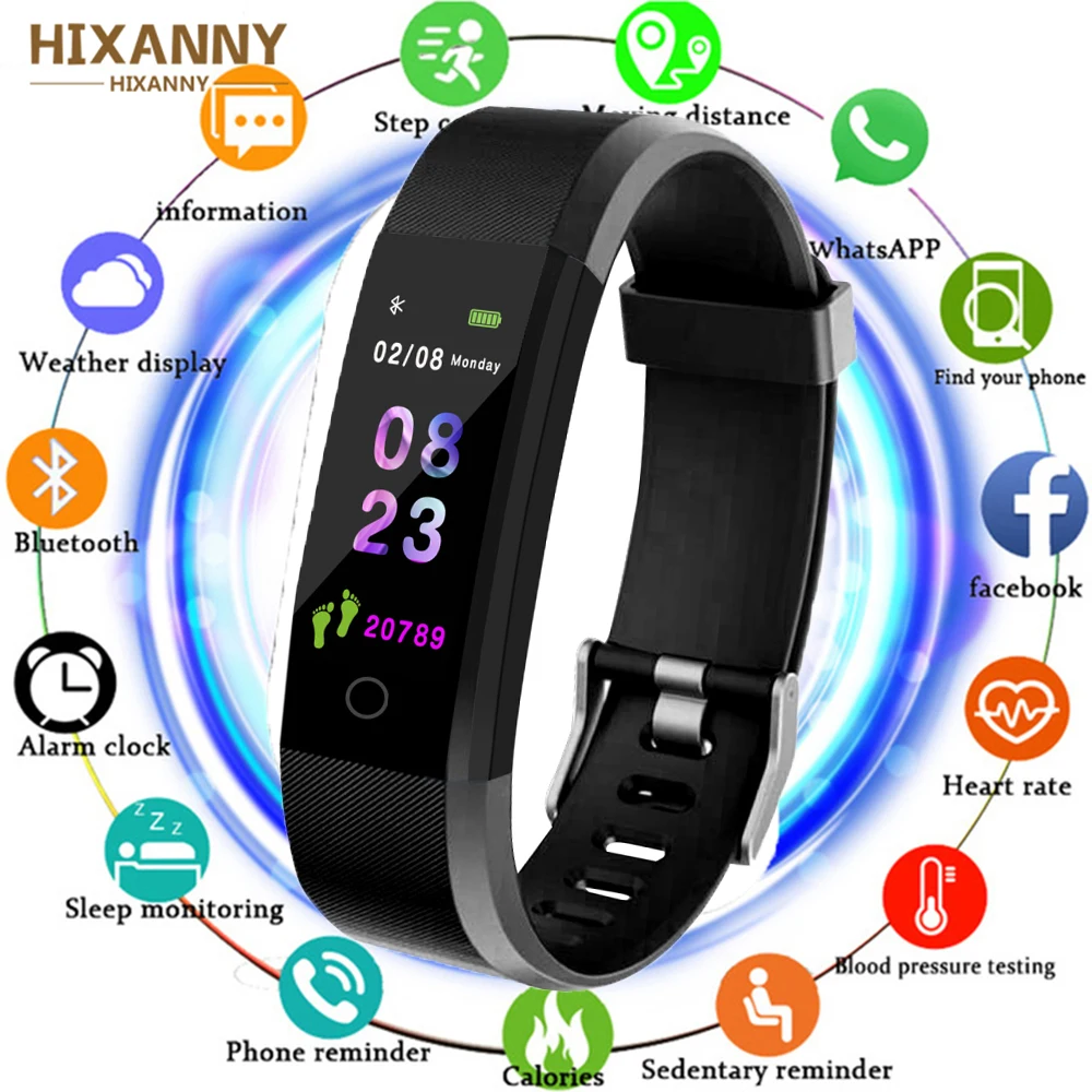 

New Smart Watch Men Women Heart Rate Monitor Blood Pressure Fitness Tracker Smartwatch Sport Watch for IOS Android PK Mi Band 3