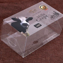 УФ цветная печатная прозрачная пластиковая плоская упаковочная коробка Заводская на заказ PP/PET/PVC прозрачная пластиковая коробка для еды- DH40110