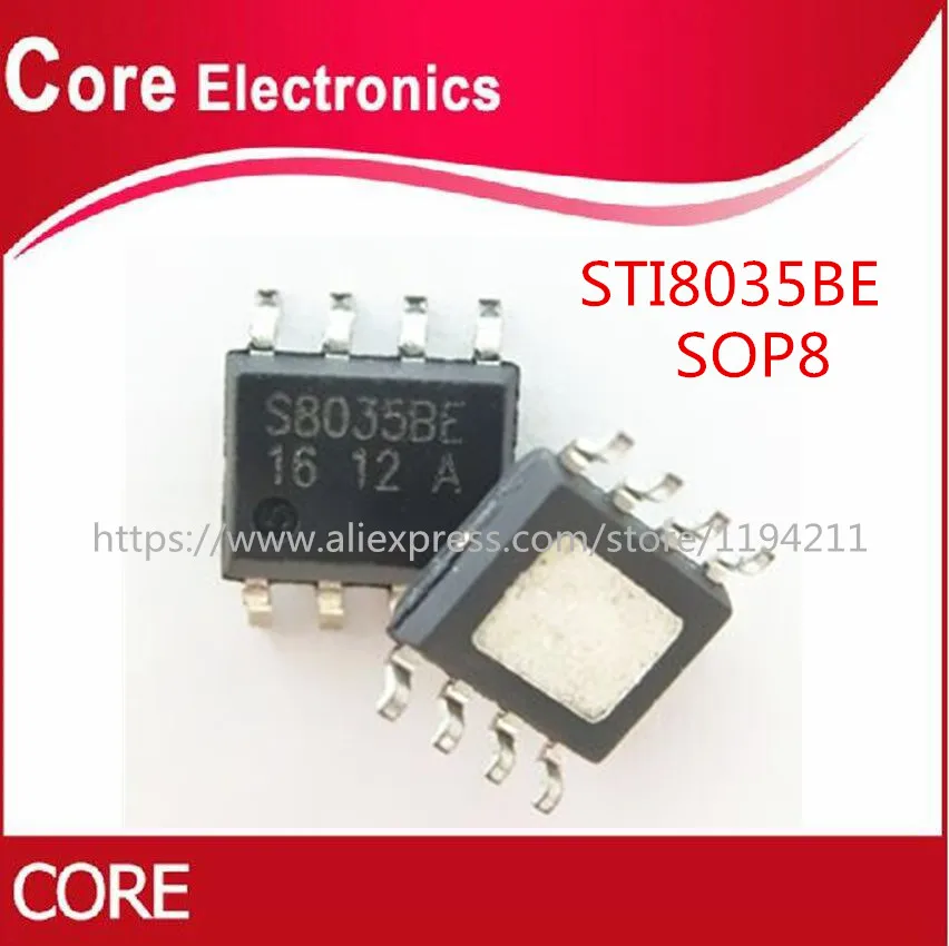 50 шт./лот STI8035BE STI8035 IC Мощность S8035BE S8035 SOIC8 стандартного режима работы|Интегральные