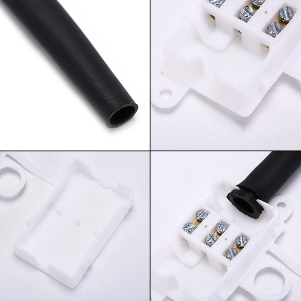 10A 250V AC 2/3 Pin Waterproof Electrical Cable Wire Connector Junction