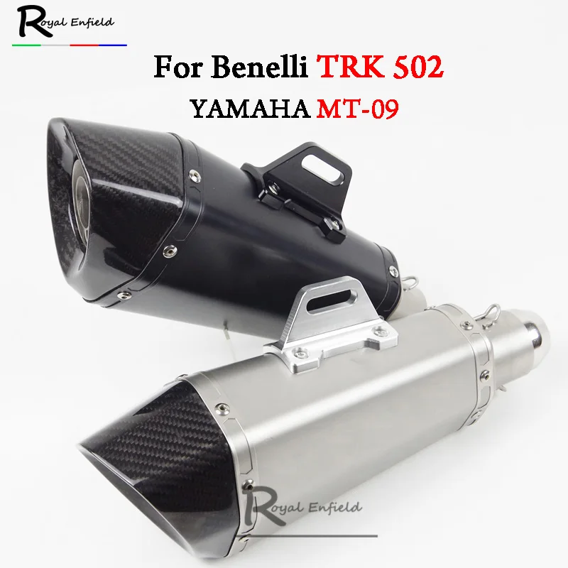 

2018 Motorcycle System Exhaust Motorbike Laser Marking For Benelli Carbon Fiber Muffler For Benelli TRK 502