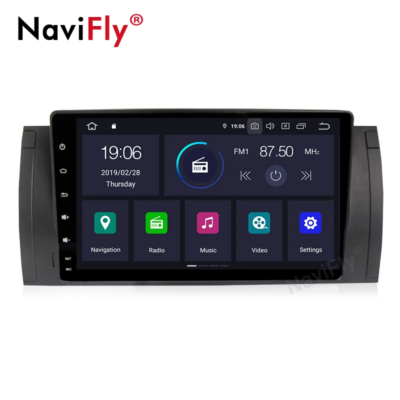 Discount Pure Android9.0 IPS Screen DSP 4G RAM 64G ROM Car Multimedia player for BMW 5 Series X5 E53 E39 M5 Car Audio gps wifi 4G 1