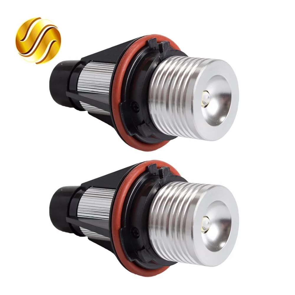 2 Pieces 1 Set 2 5W 10W Bridgelux Chip LED Marker Angel Eyes 7000K XENON White