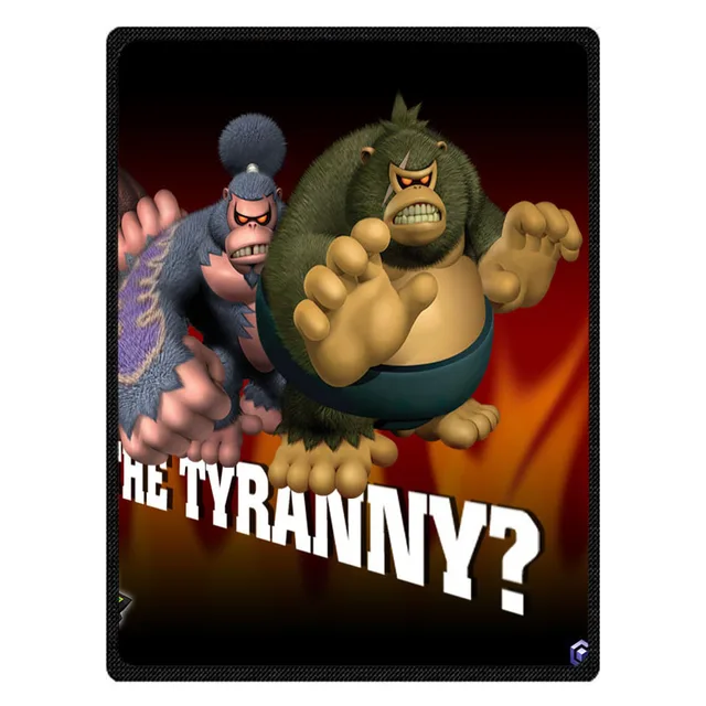 Soft Donkey Kong Print Sofa Bed Travel Warm Blanket Summer Air