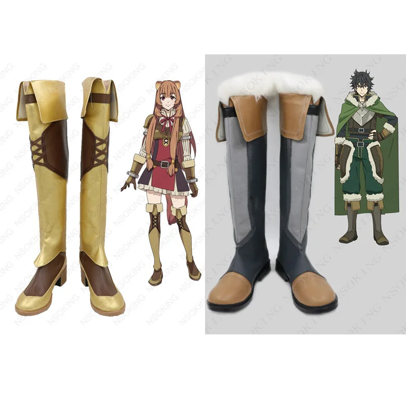 

the rising of the shield hero Tate no Yuusha no Nariagari Naofumi Iwatani Anime boots Raphtalia Cosplay Shoes