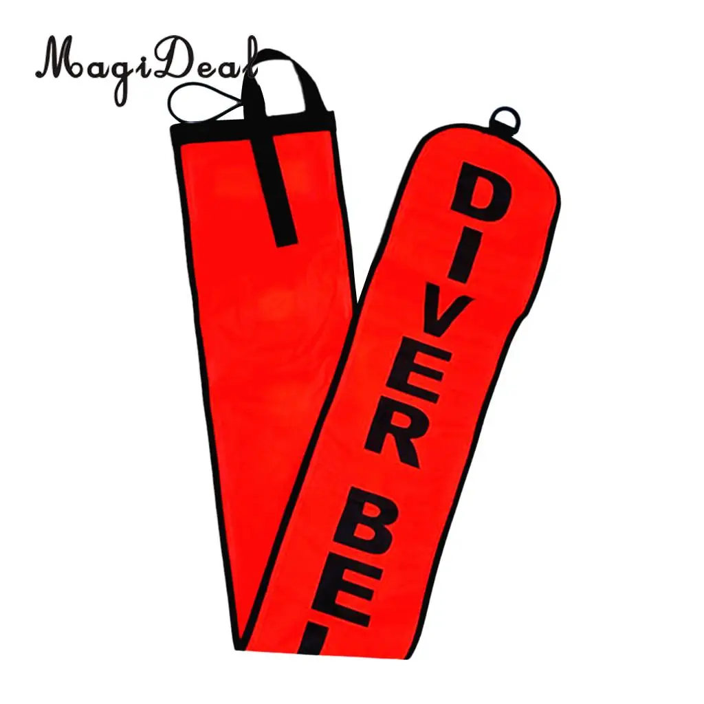 MagiDeal Professional High Visibility Scuba Diving Inflatable Safety Sausage Signal Surface Marker Buoy (SMB) Tube