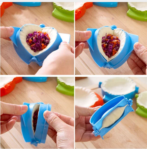 

1Pcs Colorful Dumpling Mould Empanada Meat Dough Press Molds Maker DIY Kitchen Baking Tool New
