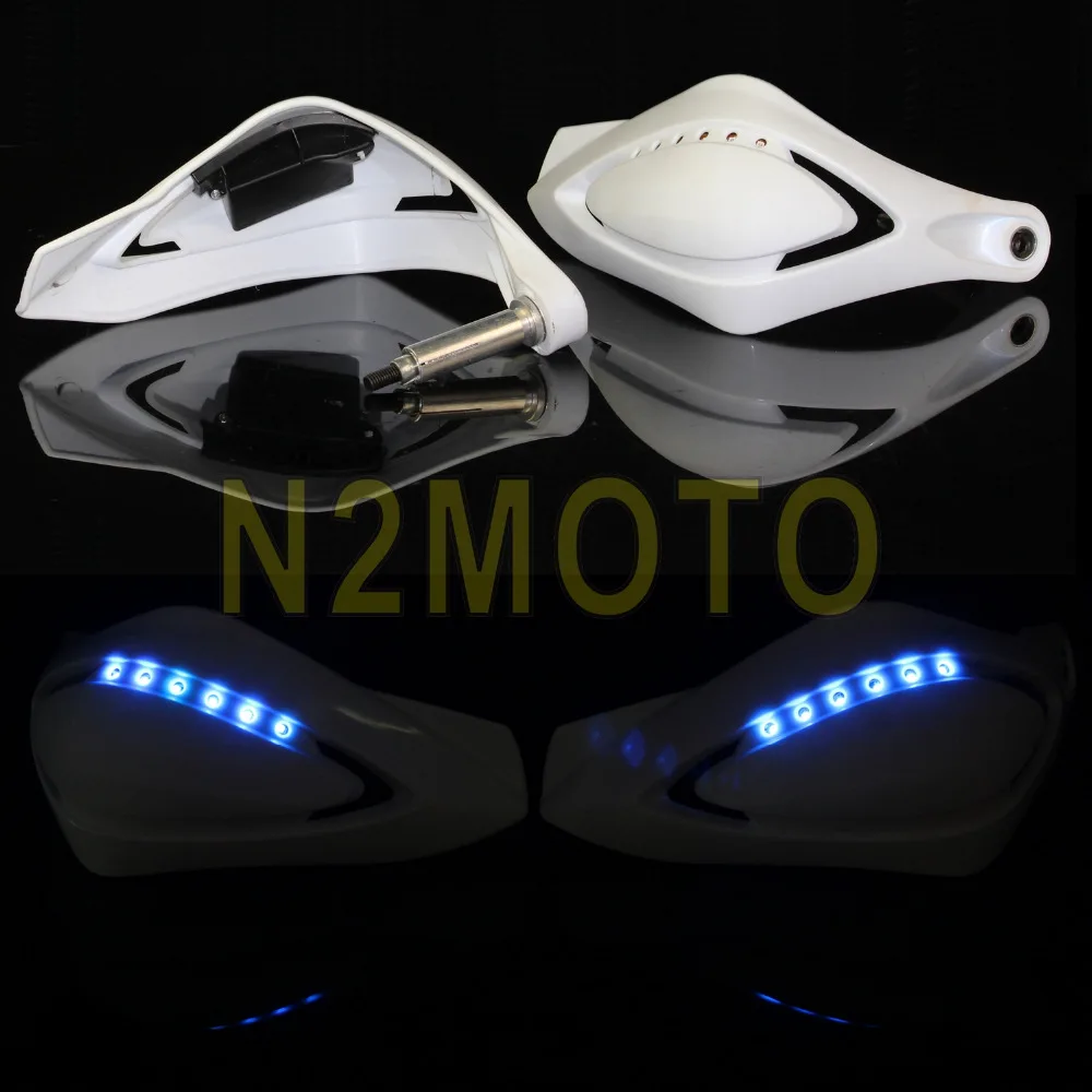 Синий светодиодный светильник указателя поворота для мотоциклов MX Enduro ATV 7/" Защита рук вспышка светильник для бега