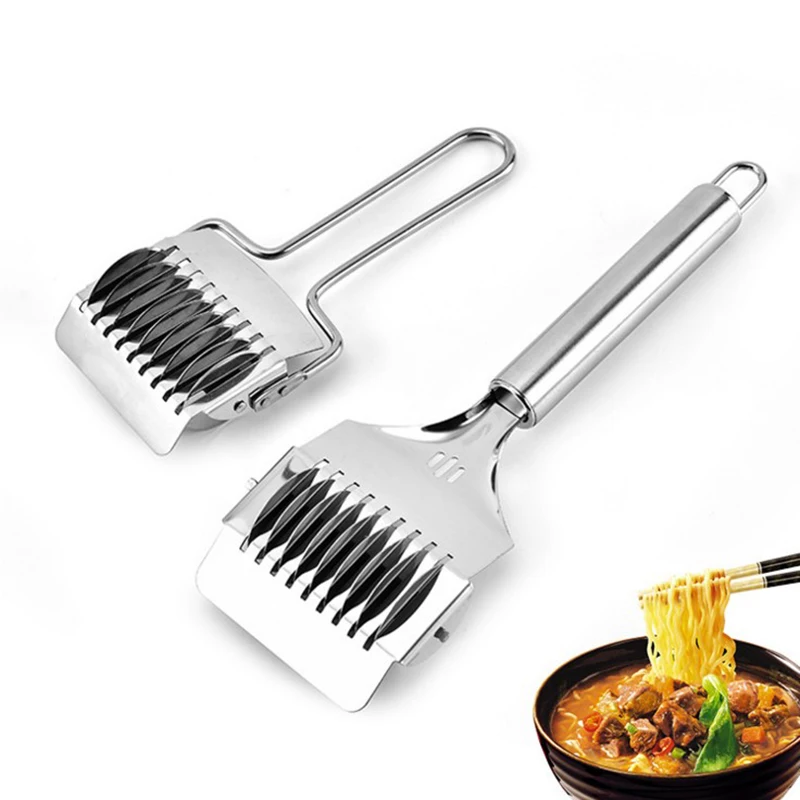 

Noodle Lattice Roller Stainless Steel Dough Cutter Mincer PCloud Pasta Spaghetti Maker Practical Kitchen Tool