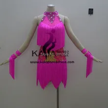 Лидер продаж! KAKA-L140244, Женская Одежда для танцев, латинское платье c бахромой для девочек, платья для сальсы, танго, Самба Румба Чача платье для латиноамериканских танцев