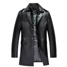Neue Ankunft männer Echte Lederjacke Männer Mantel Marke Männer leder Bomberjacke Blazer Veste Cuir Homme Langer Ledermantel männer