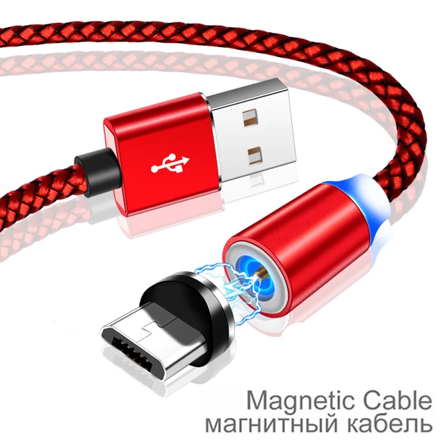 

For Samsung Galaxy S3 S4 S6 S7 Edge Note2 Note4 A5 A7 J5 J7 2016 USB Magnetic cable Micro Charging Charge Magnet Charger Cables
