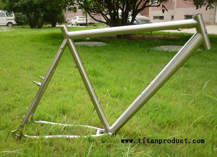 Титановая рама циклокросса (с дисковым и V тормозом мудгард стойки)|titanium cyclocross