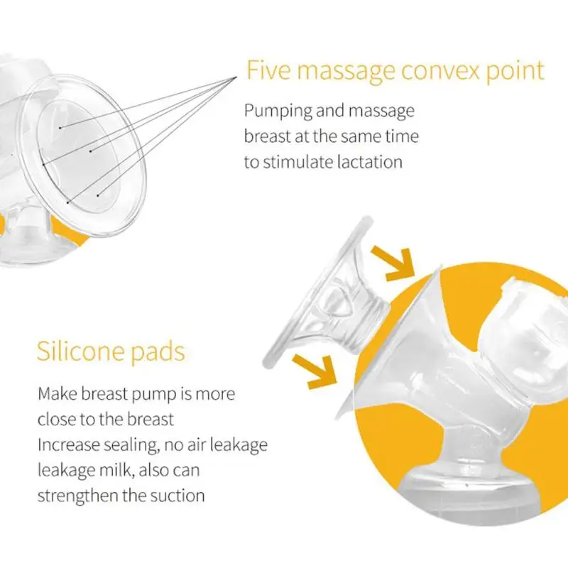 Массажный анти-обратный электрический молокоотсос всасывающая бутылка для грудного вскармливания USB Массажная Доильная машина всасывание сосков