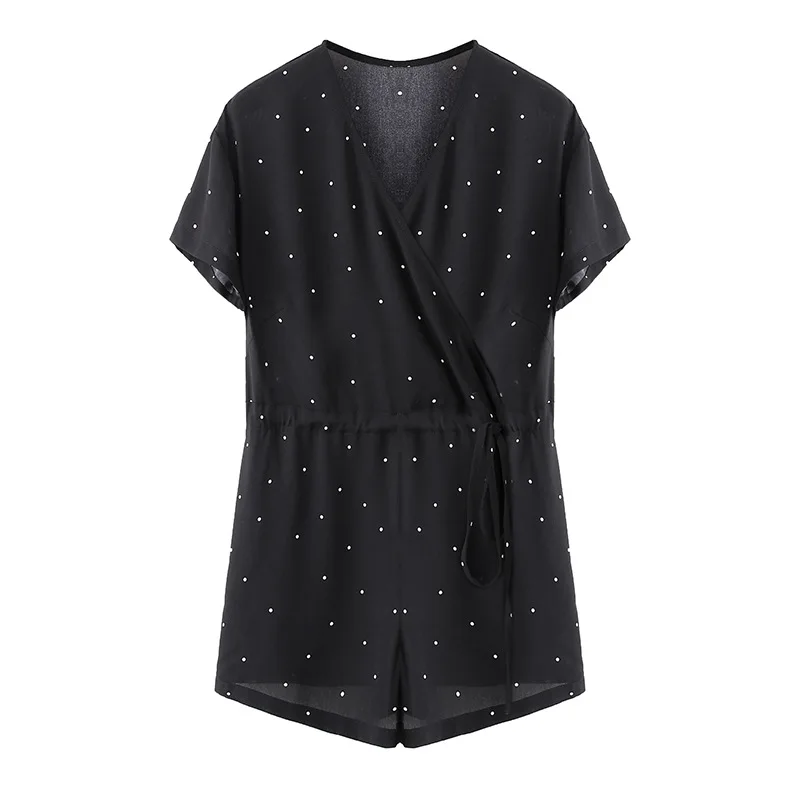 Big Size XL-5XL Rompers Women Jumpsuit Chiffon Playsuit Feminino 2019 Summer Short Sleeve V Neck Short Overalls Female Clothes Big Size XL-5XL Rompers Women Jumpsuit Chiffon Playsuit Feminino 2019 Summer Short Sleeve V Neck Short Overalls Female Clothes