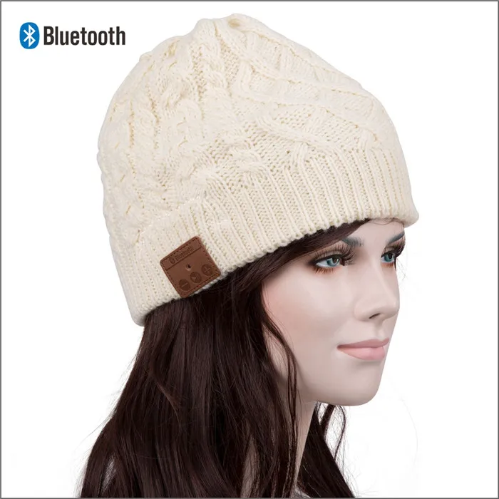 Bluetooth Beanie стерео наушники беспроводные Handsfree Skullies вязаная шапка зима спортивные головные уборы моющиеся кепки наушники Музыка Аудио