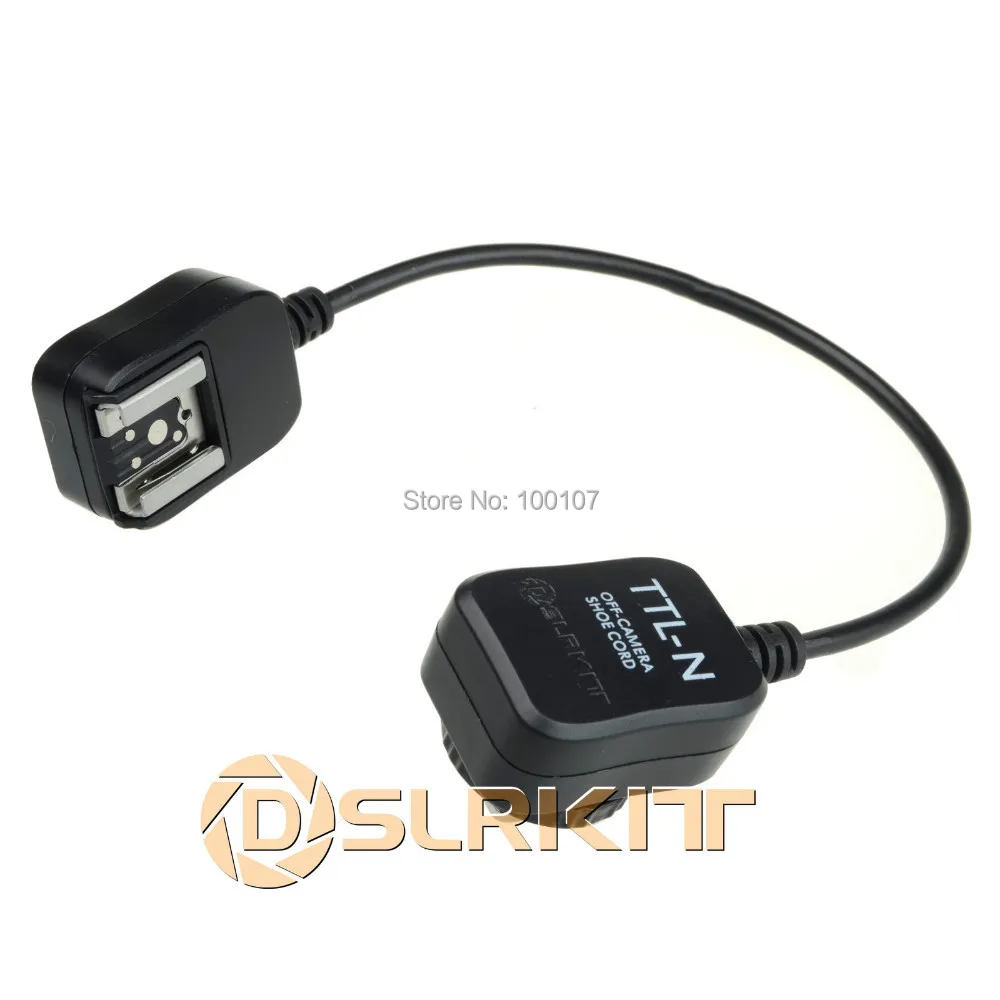 DSLRKIT i TTL Off Camera FLASH sync Cord for Nikon D7100 D7000 D5200