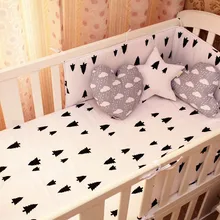 Промо-акция! 6 шт. Высокое качество комплект, кроватки постельные принадлежности кроватка бампер набор для детской кроватки Постельное белье(бамперы+ простыня+ наволочка