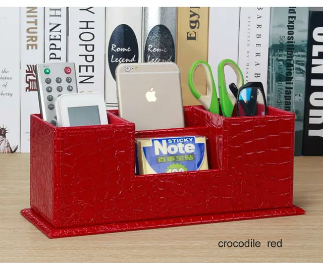 1Pcs Pen Holder Desk Organizer Porta Lapices PU Leather Penholder  Escritorio Accesorio Storage Box Stationery Pencil Holder - AliExpress