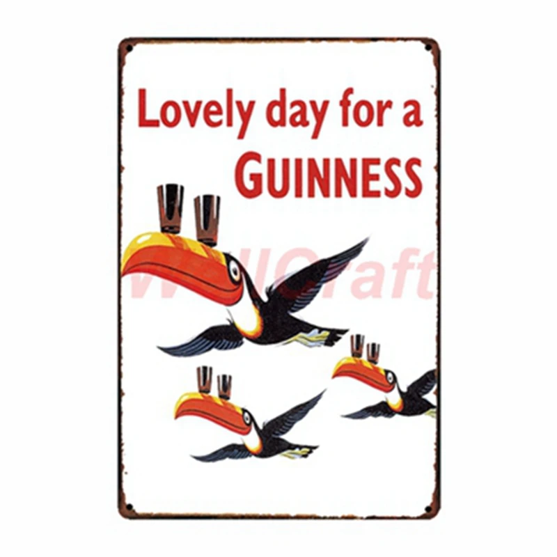 [WellCraft] Guinness металлический плакат настенная доска пивная роспись античный оловянный Знак подарок винтажное ремесло туристический сувенир FG-209 - Цвет: WA 2048