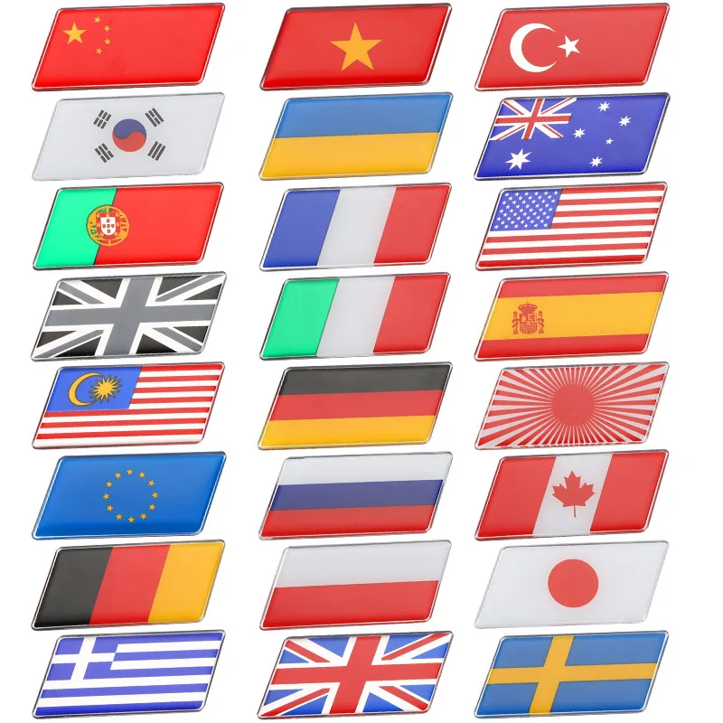 

Diamond Germany Canada Italy Australia France USA England Japan Canada Portugal Turkey Ukraine Indonesia Flag Emblem Car Sticker