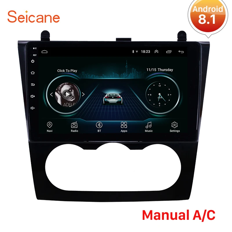 Perfect Seicane Android 8.1 9 inch 2Din Car Stereo Radio GPS Headunit Player for 2008 2009 2010 2011 2012 Nissan Teana ALTIMA Auto A/C 1