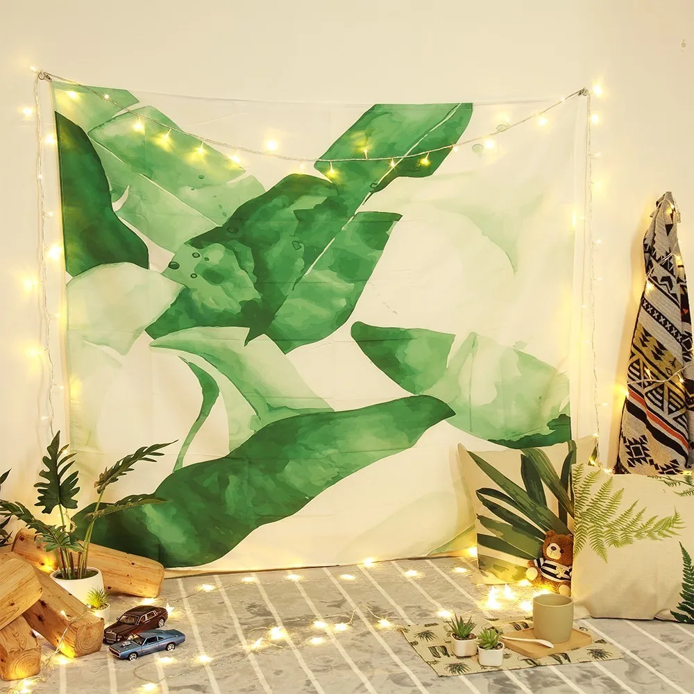 Богемный лист/горный лес/кокосовый гобелен с изображением деревьев, подарок, светодиодные Звездные огни, монтажные аксессуары, ковер, одеяло, гобелены хиппи - Цвет: 8