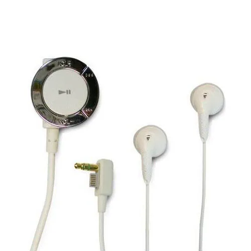White Stereo Earphone Headphone and Remote Control for Sony PSP 2000