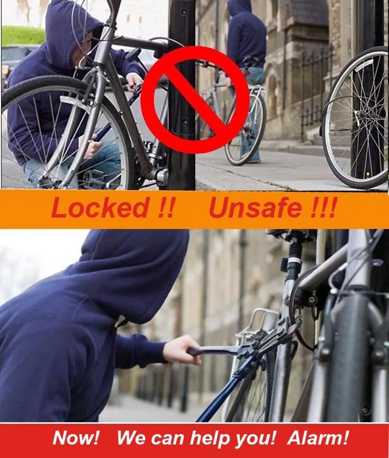 Wireless Electric Cycling Bell light Bicycle Alarm Light Cycling Taillight horn LED Anti-theft Remote bike Accessories