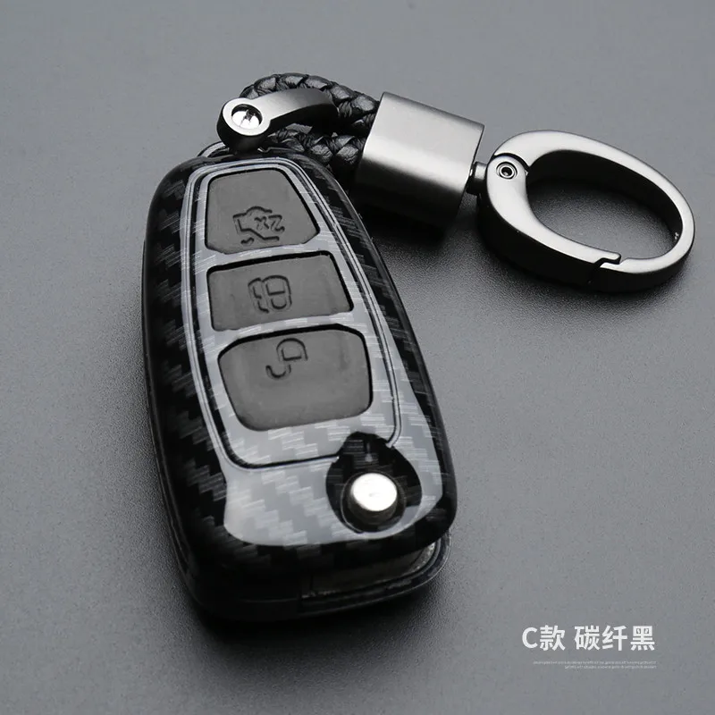 ABS автомобильный стильный ключ чехол Fob для Ford Focus 2 3 ST Mondeo Kuga для Fiesta Ecosport спасатель ключ оболочки для Ford брелок