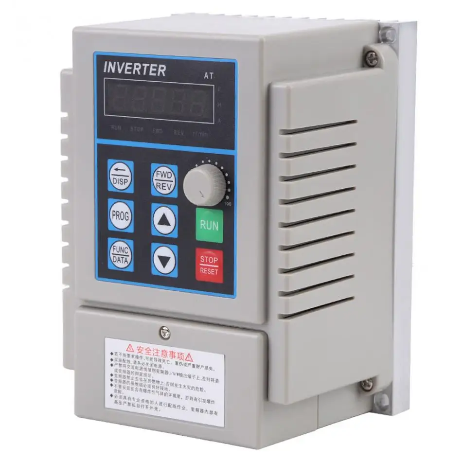 

Adjustable Frequency Drive AC 220V 0.75kW Variable Frequency Drive VFD Speed Controller Inverter Single Phrase Motor Drive