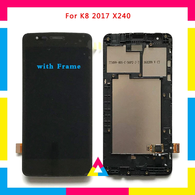 

5Pcs/lot LCD Display Screen With Touch Screen Digitizer Assembly For LG K8 2017 Dual SIM X240 X240K X240H Black White DHL
