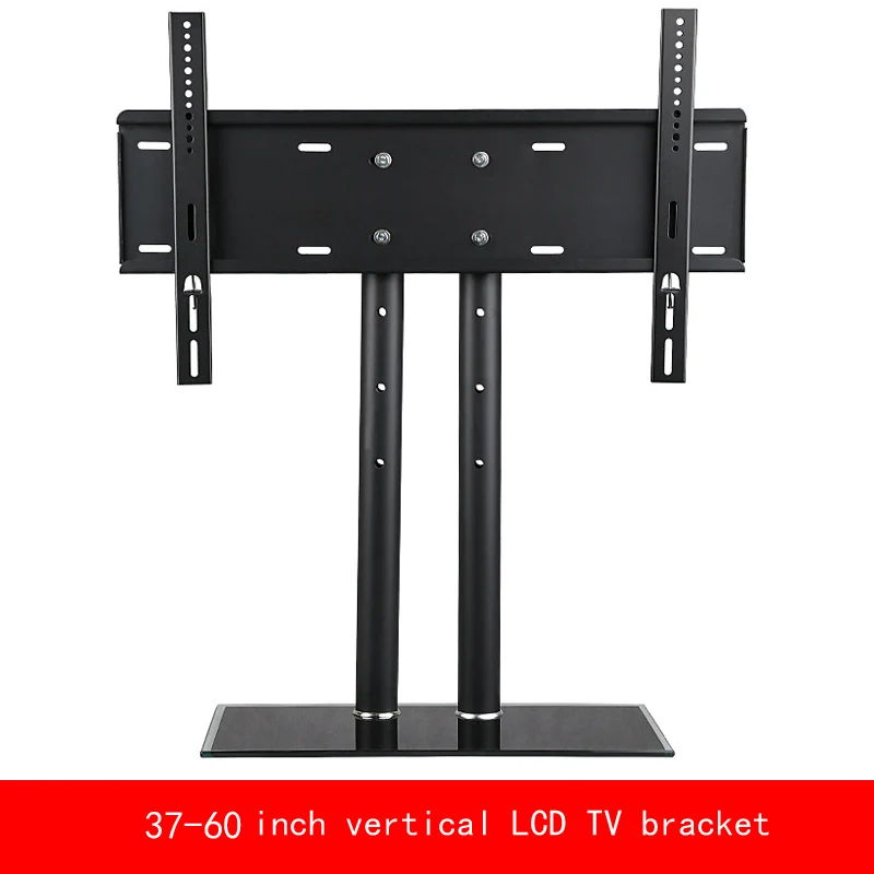 

VESA standard 37"-60" inch move up or down PC Monitor LCD TV double column bracket vertical Toughened glass base stent