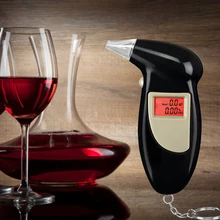 Цифровой ЖК-дисплей алкогольный анализатор дыхания 68 s Алкотестер дыхания брелок звуковой сигнал автомобиля приспособления-детекторы для езды на велосипеде