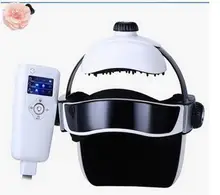 New Electric Heating Head Massage Helmet Air Pressure Vibration Therapy Head Massager Brain Acupoint Massage Music