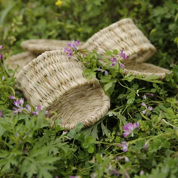 

Summer hot fashion slippers hand-woven indoor home slippers sandals retro tide men and women sandals 2018 new couple shoes CX-GM