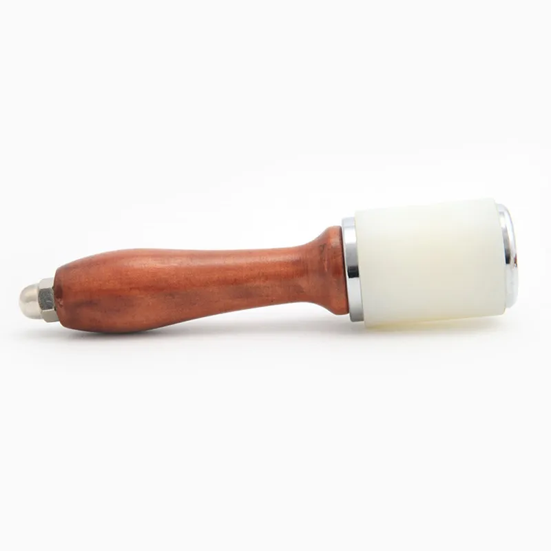 Кожаный резной молоток для печати инструмент DIY ремесло пробойник для кожи резка сшить нейлоновый молоток набор инструментов с деревянной ручкой 430 г