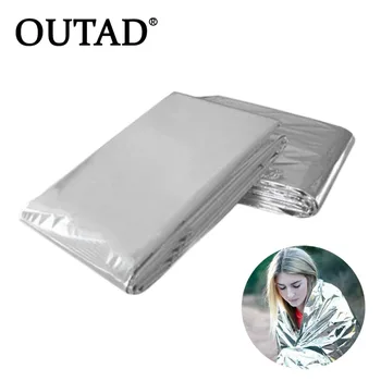 

OUTAD Cold-proof Military First Aid Emergency Blanket Survival Rescue Curtain Outdoor Life-saving Tent Reusable Sleeping Bag