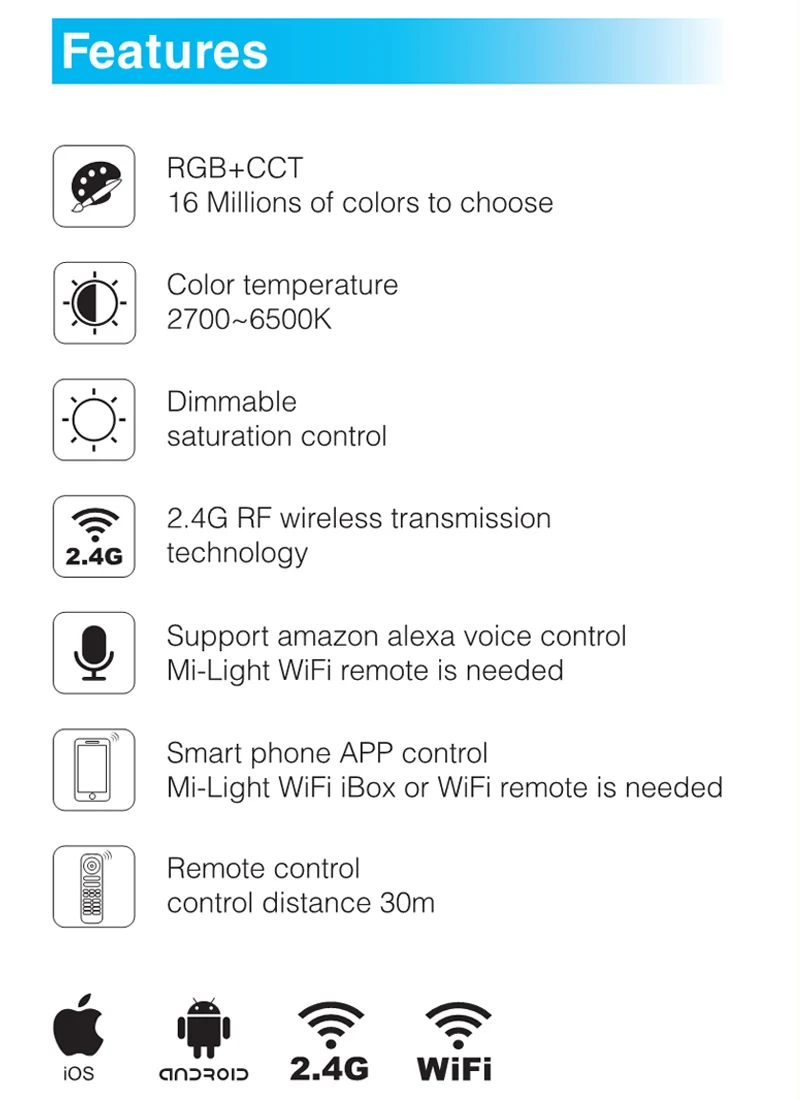 Controle de Voz Rgb plus Cct Nova Milight Fut061 Ac220v 9 w Downlight Levou Dimmable Recesso Downlight 2700 k ~ 6500 k Pode Remoto e telefone e amazon 16 Cheap Downlights